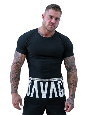 Savage Summer Fitted Tee Premium Series White