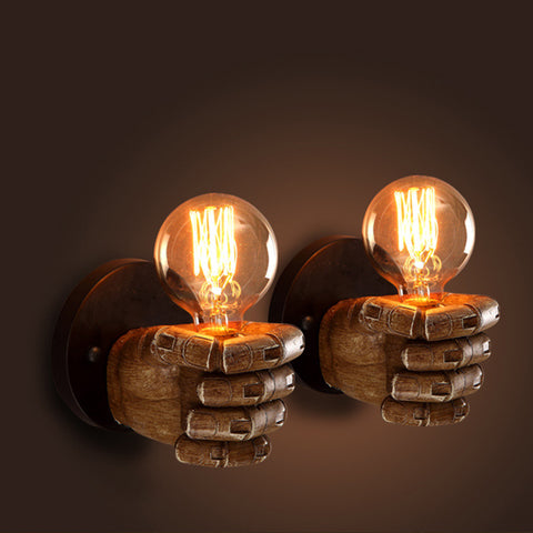 Image of CLASSICAL RESIN FIST WALL LAMPS